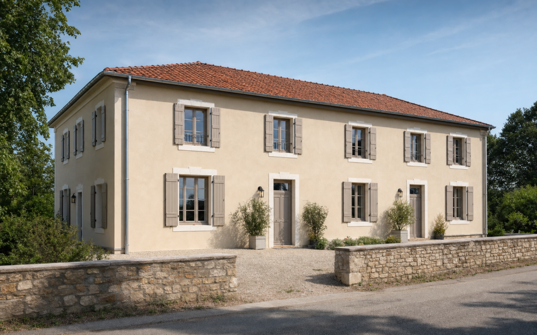 Réhabilitation d&rsquo;un ancien corps de ferme à Colombier-Saugnieu (69)